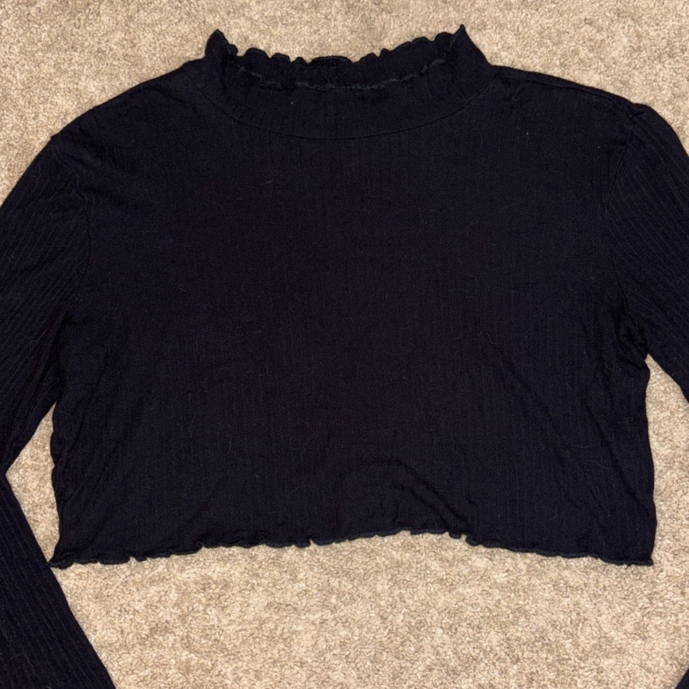 Black Turtle Neck Long Sleeve